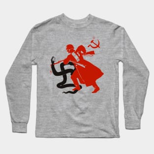 Death To The Fascist Beast - Soviet Propaganda Long Sleeve T-Shirt
